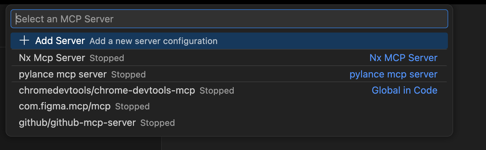 Add MCP server entry